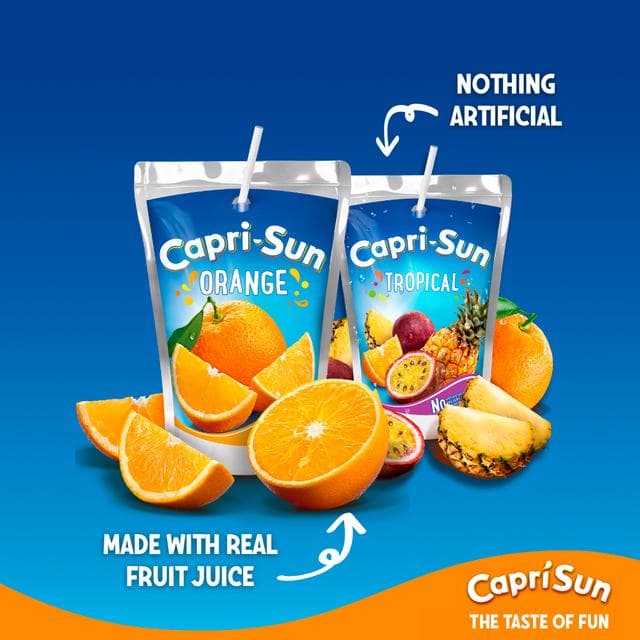 Capri Sun 20 x 200ml Tropical Party Pack Kids Juice Drinks - gallery image 2