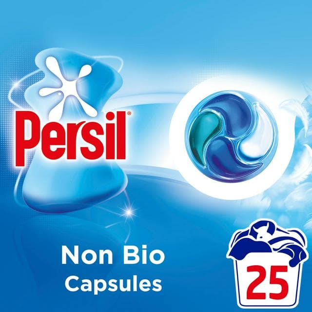 Persil 25 Washes 4 in 1 Fast Dissolving Non Bio Laundry Capsules - gallery image 1