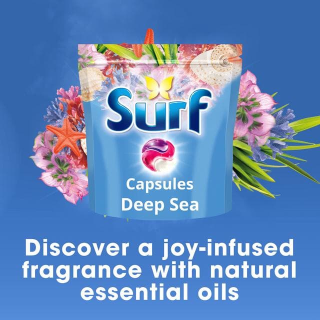 Surf Deep Sea 51 Washes 3 in 1 Laundry Washing Detergent Capsules - gallery image 2