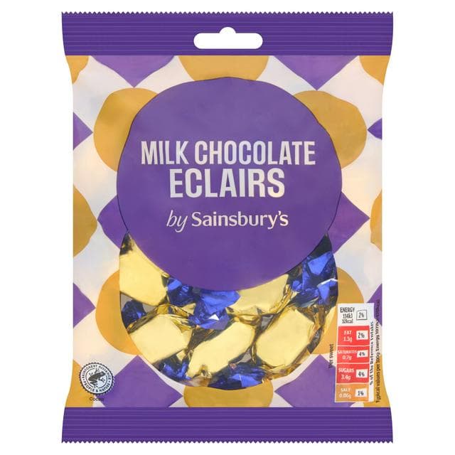 Sainsbury's 175g Milk Chocolate Eclairs - gallery image 1