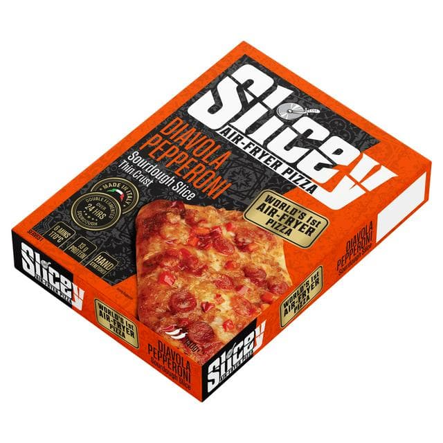 Slicey 140g Diavola Spicy Sicilian Style Slice Thin Crust Air fryer Pizza - gallery image 1