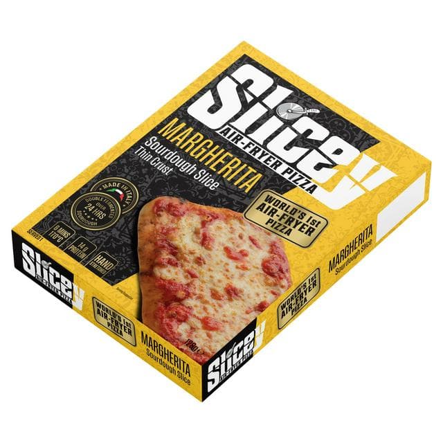 Slicey 128g Margherita Sicilian Style Slice Thin Crust Air Fryer Pizza - gallery image 1