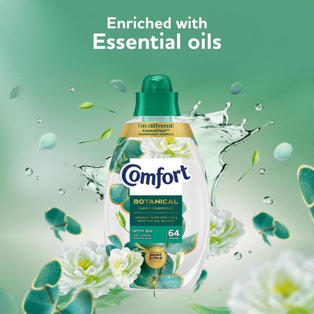 Comfort Botanicals 64 Washes Green Spa Fabric Conditioner 960ml - gallery image 3