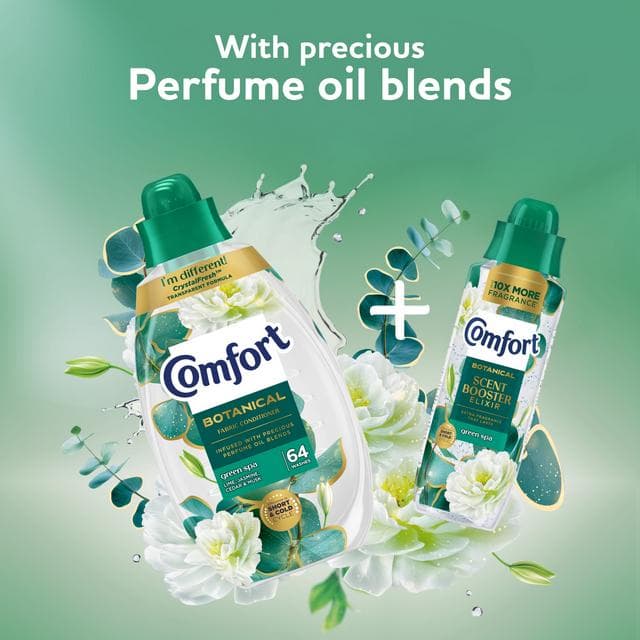 Comfort Botanicals 64 Washes Green Spa Fabric Conditioner 960ml - gallery image 5