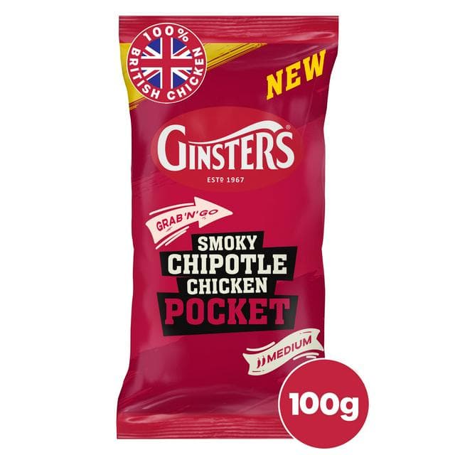Ginsters 100g Smoky Chipotle Chicken Pocket - gallery image 1