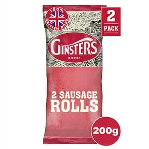 Ginsters 2 x Sausage Rolls 200g