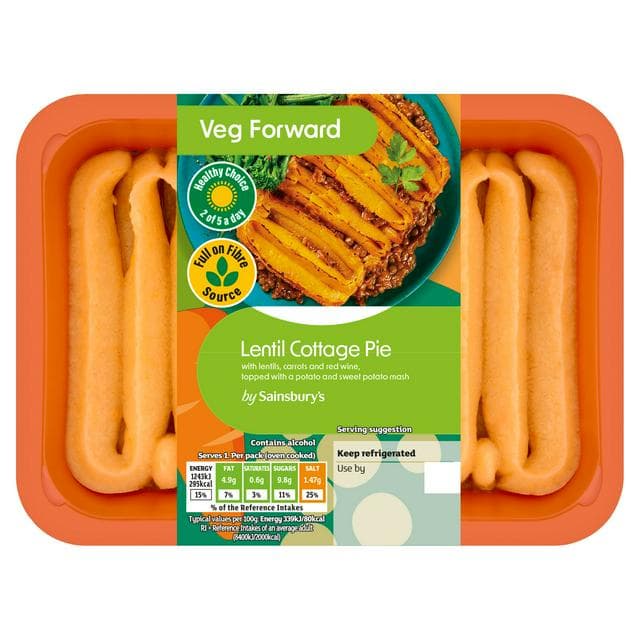 Sainsbury's Veg Forward 400g Lentil Cottage Pie - gallery image 1