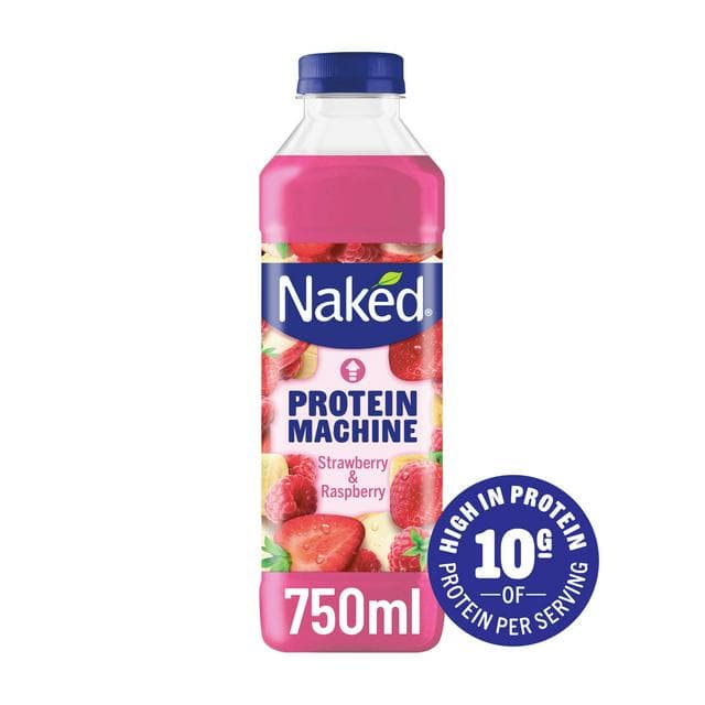 Naked 750ml Strawberry & Raspberry Protein Machine Smoothie - gallery image 1