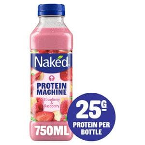 Naked 750ml Strawberry & Raspberry Protein Machine Smoothie