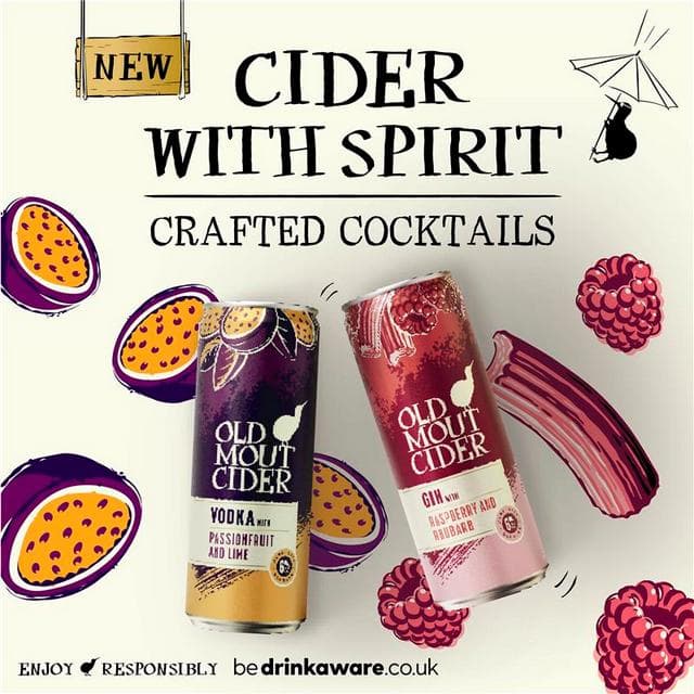 Old Mout Cider 330ml Passionfruit & Lime Vodka Cocktail Can - gallery image 2