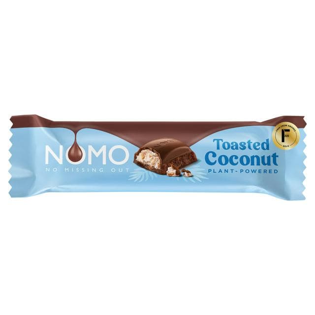 NOMO 33g Toasted Coconut Chocolate Bar - gallery image 1