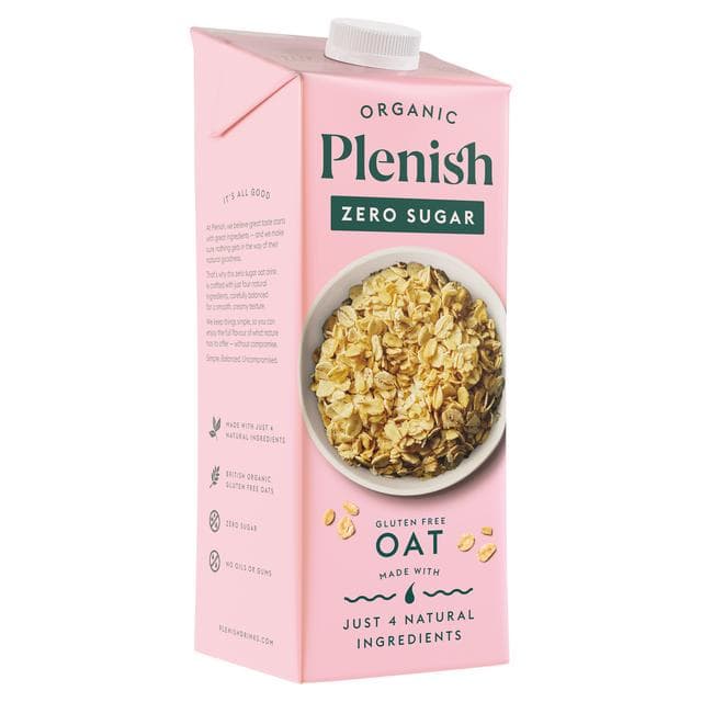Plenish 1L Organic Chilled Dairy Free Oat Zero Sugar Drink - gallery image 2