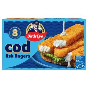 Birds Eye 8 x Breaded Cod Fish Fingers 240g