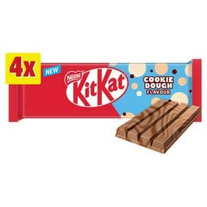 KitKat 4 x 166g 4 Finger Cookie Dough Flavour Multipack Chocolate Bar