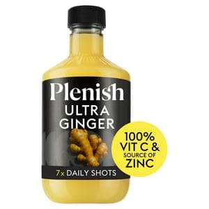 Plenish 7 x Shots Ultra Ginger Vitamin C + Zinc Dosing Bottle 420ml