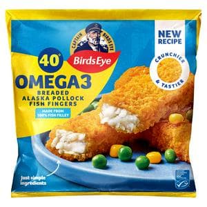Birds Eye 40 x Omega 3 Breaded Fish Fingers 1.12kg