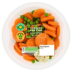 Sainsbury's 350g Carrots & Peas