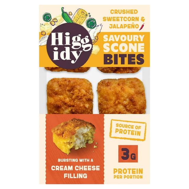 Higgidy 130g Crushed Sweetcorn & Jalapeno Savoury Scone Bites - gallery image 1