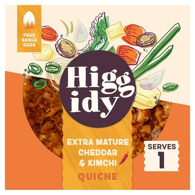 Higgidy 155g Extra Mature Cheddar & Kimchi Quiche - gallery image 1