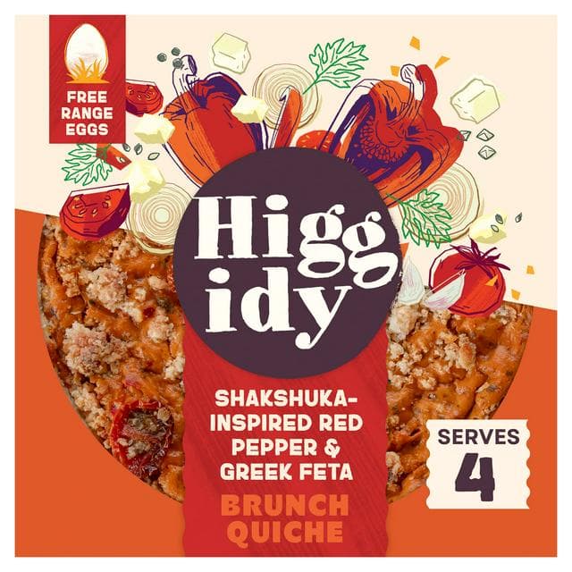 Higgidy 400g Shakshuka Inspired Red Pepper & Greek Feta Brunch Quiche - gallery image 1
