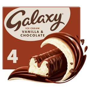 Galaxy 4 x 46.9ml Vanilla & Chocolate Ice Cream