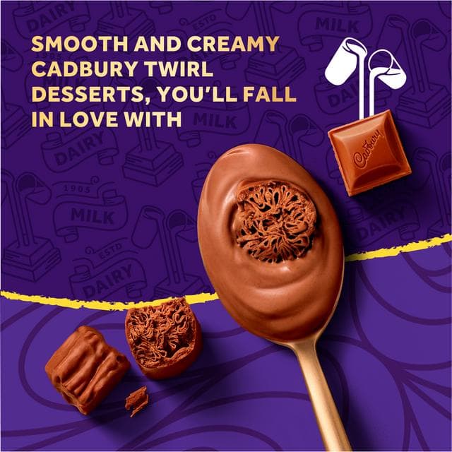 Cadbury Dairy Milk 345g Twirl Chocolate Pieces Sharing Dessert - gallery image 2