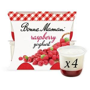 Bonne Maman 4 x 115g Raspberry Yoghurt