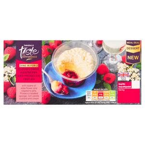 Sainsbury's 2 x 135g Elderflower, Raspberry & Prosecco Trifles, Taste the Difference