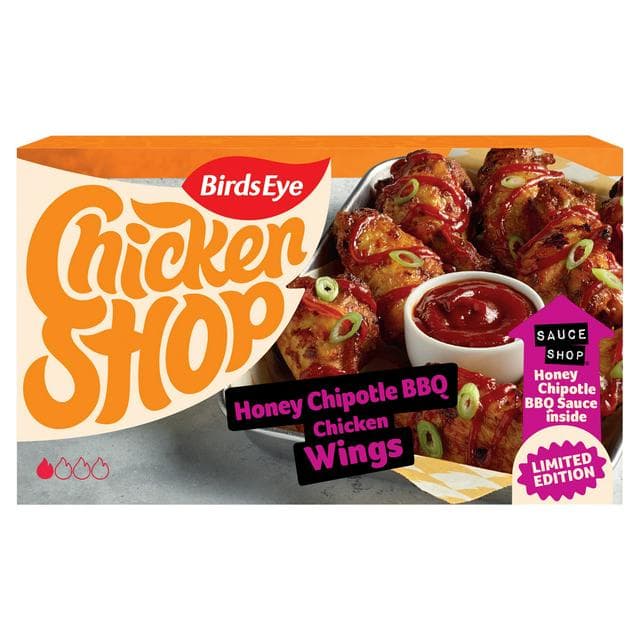 Birds Eye Chicken Shop 385g Honey Chipotle BBQ Chicken Wings, Limited Edition - gallery image 1