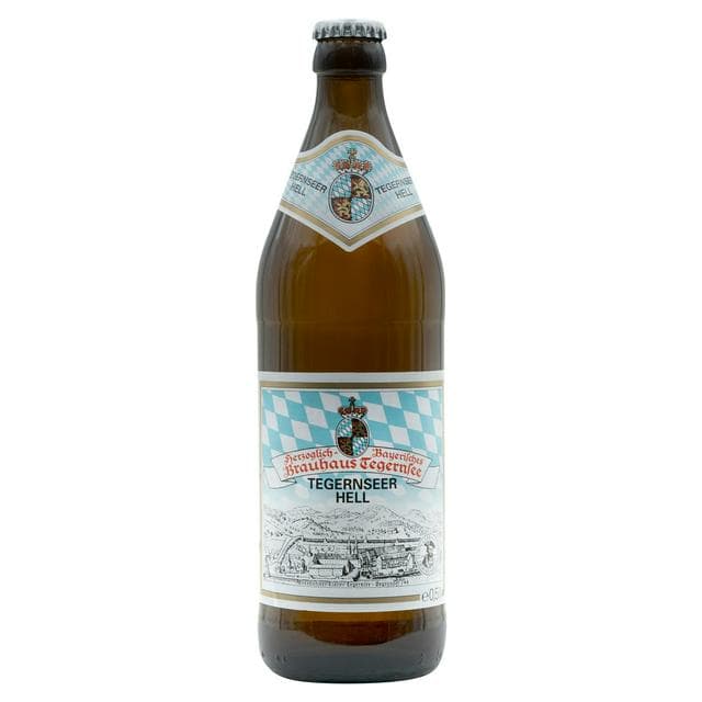 Tegernseer 500ml Hell Lager Beer Bottle - gallery image 1