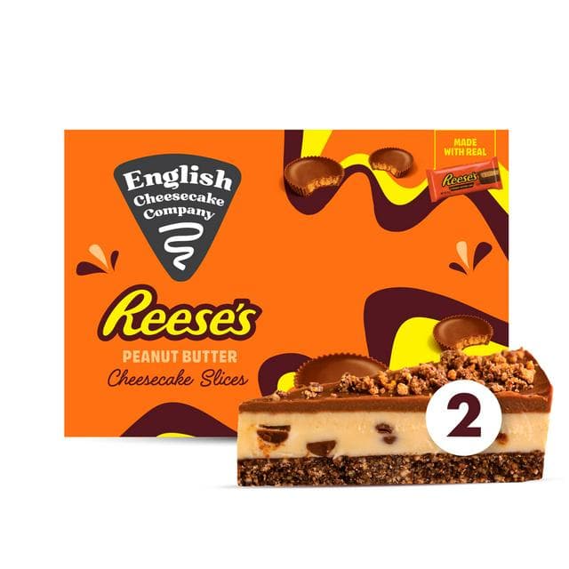 English Cheesecake Company 180g Peanut Butter Reese's Cheesecake Slices - gallery image 1