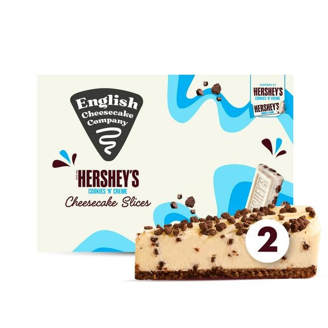 English Cheesecake Company 180g Hershey's Cookies N Creme Cheesecake Slices - gallery image 1