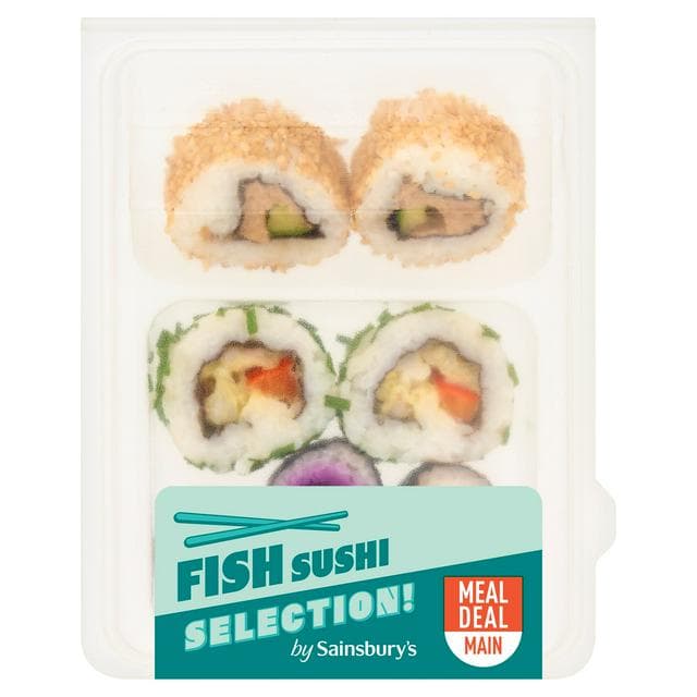 Sainsbury's 117g Med Pack Fish Sushi - gallery image 1