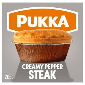Pukka 205g Creamy Pepper Steak Pie