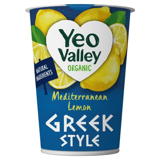 Yeo Valley Organic 450g Mediterranean Lemon Greek Style Yogurt - gallery image 1