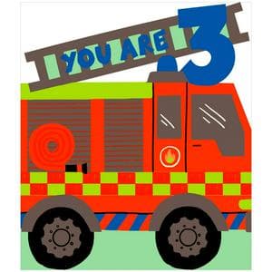 Sainsbury's Diecut Fire Engine Age 3