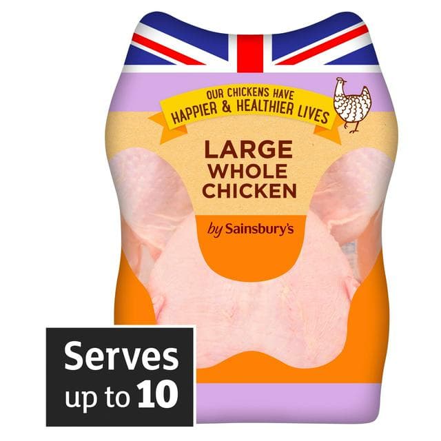 Sainsbury's Large Whole Chicken 2.0-2.5kg - gallery image 1