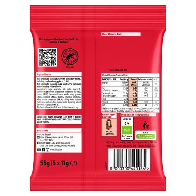 KitKat 5 x 11g F1 Car Figure Multipack Chocolate Bars - gallery image 3