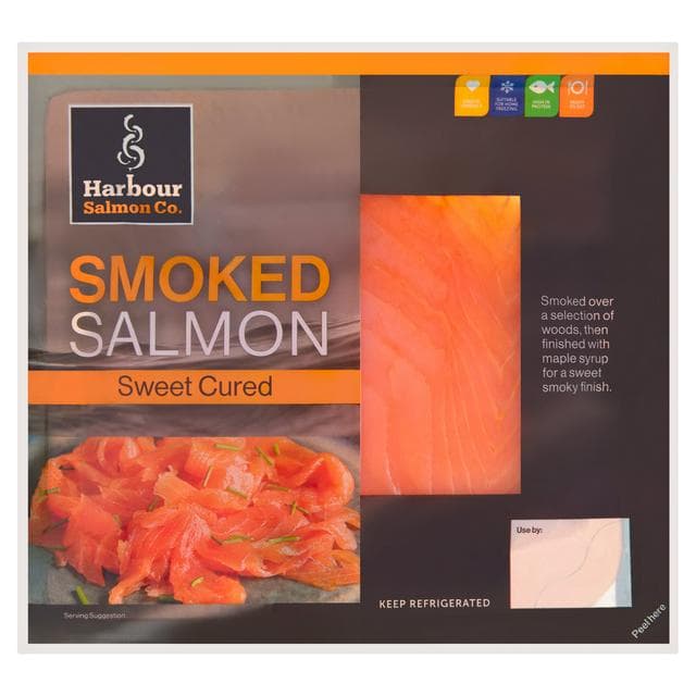 Harbour Salmon Co. 100g Sweet Cured Smoked Salmon - gallery image 1