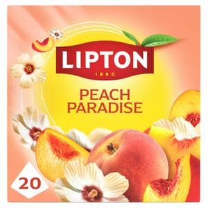 Lipton Peach Paradise 20 x 2.3g Peach & White Hibiscus Pyramid Tea Bags