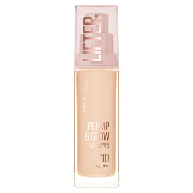 Maybelline New York Foundation, Lifter Plump & Glow All Day Wear Shade 110 - gallery image 1