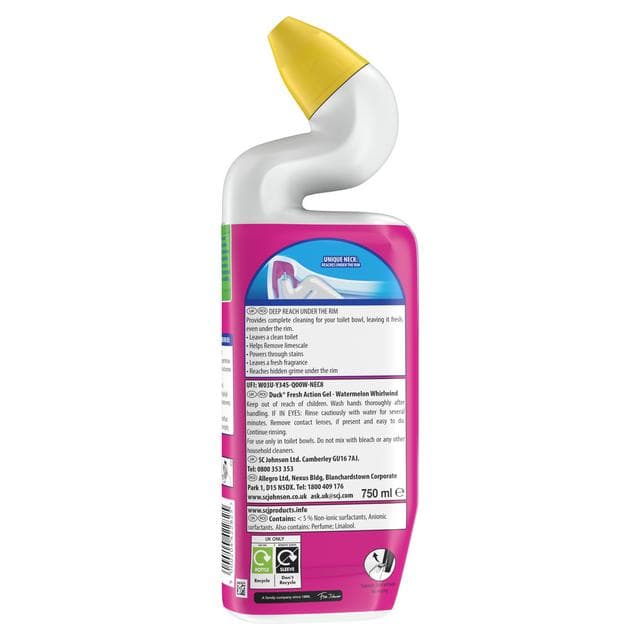 Duck Deep Action Toilet Cleaner Liquid Watermelon Whirlwind 750ml - gallery image 6
