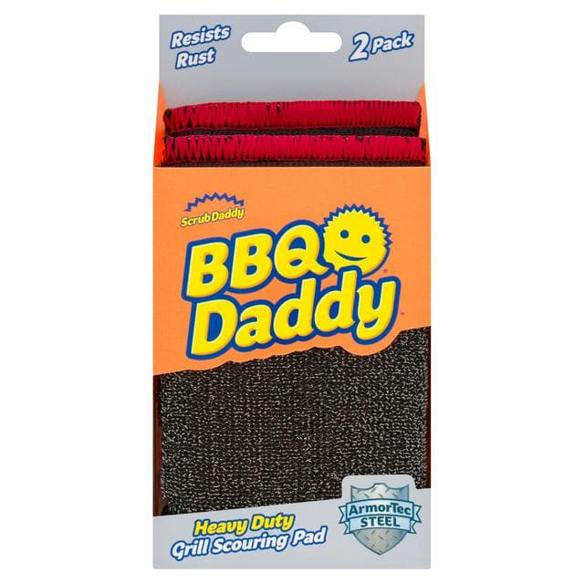Scrub Daddy BBQ Daddy 2 x Heavy Duty Grill Scouring Pad - gallery image 1