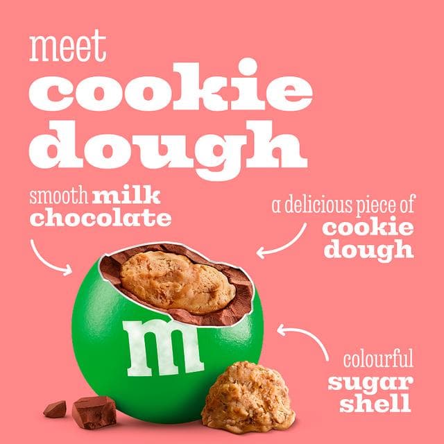 M&M'S 102g Cookie Dough Milk Chocolate Bag - gallery image 2