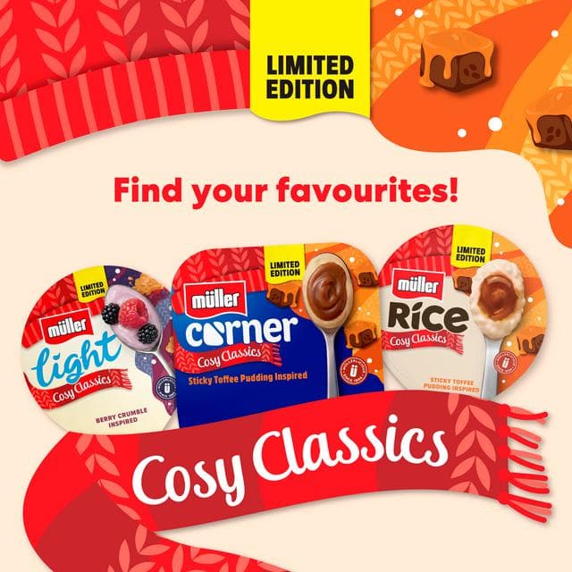 Muller Corner 136g Sticky Toffee Pudding Yogurt, Limited Edition - gallery image 3