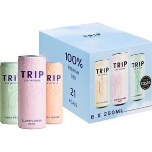 TRIP 6 x 250ml Mixed Pack Sparkling Drink