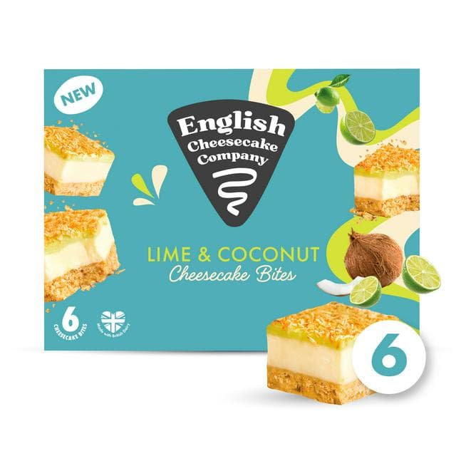 English Cheesecake Company 6 x 35g Lime & Coconut Cheesecake Bites - gallery image 1