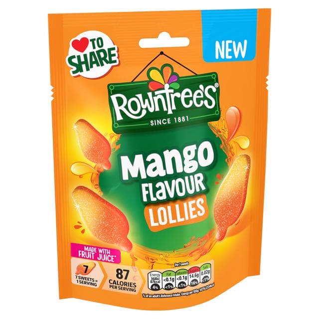 Rowntree's 130g Mango Flavour Sweets Sharing Bag Lollies - gallery image 2