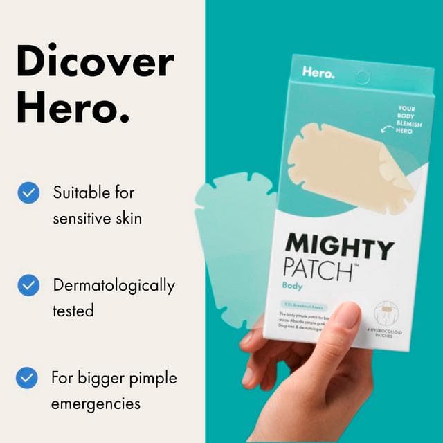 Hero Mighty Patch 4 x Body Hydrocolloid Patches - gallery image 6