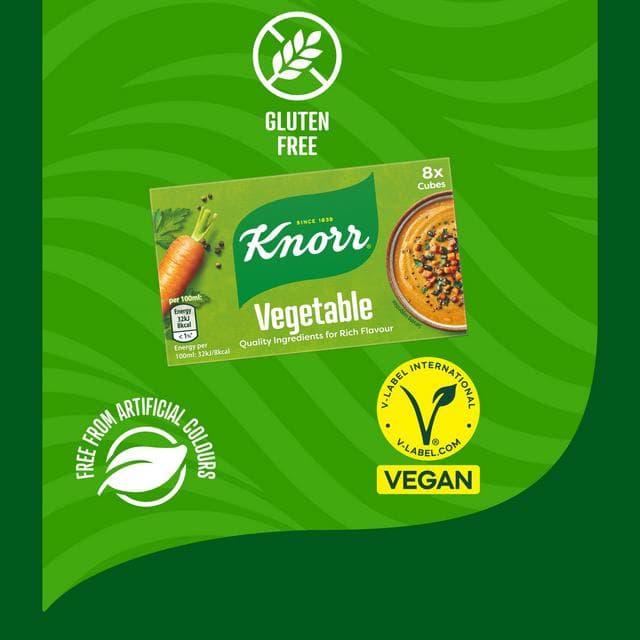 Knorr 8 x 10g Vegetable Stock Cubes - gallery image 5